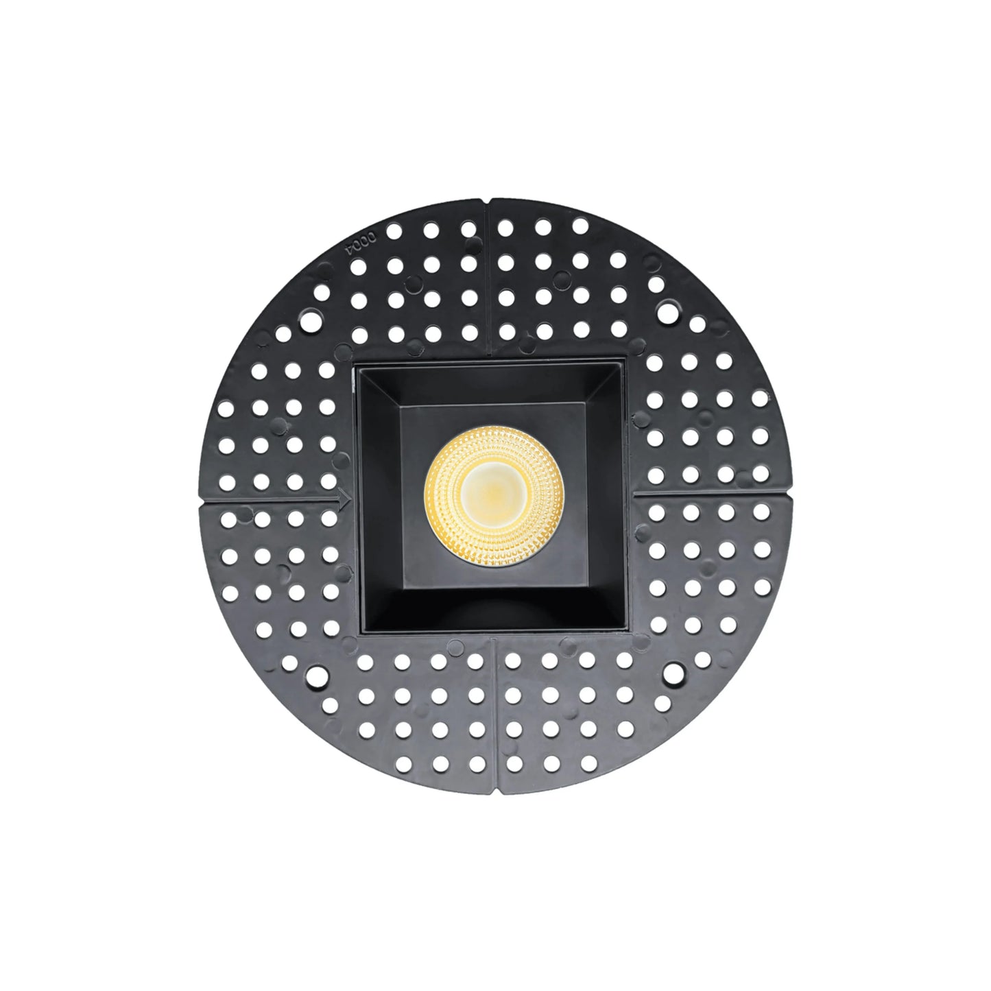 P-7144 3.5 inch Trimless Square Black HO 18-30W, 1700-2700 Lumens 5CCT Recessed Light