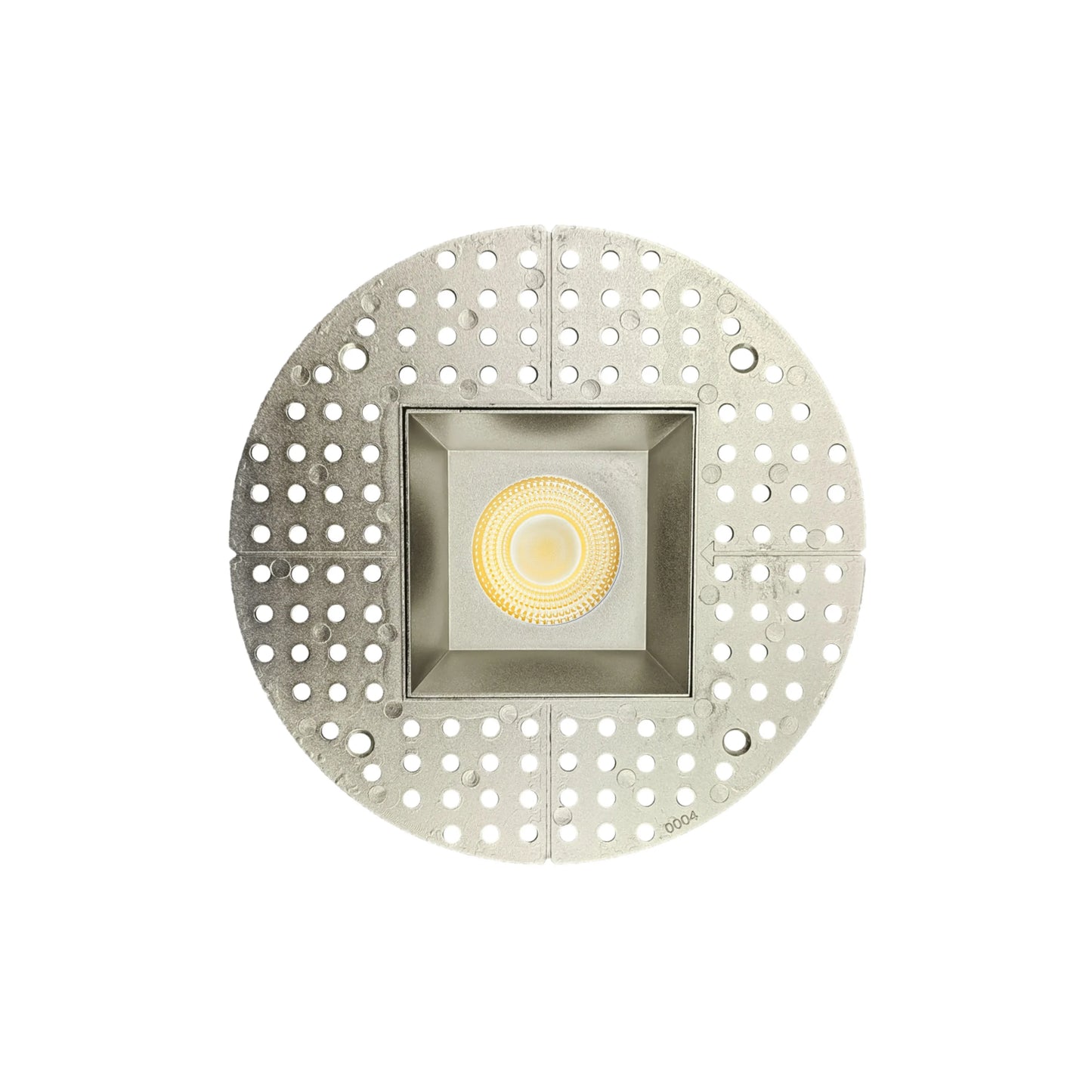 P-7146 3.5 inch Trimless Square Brushed Nickel HO 18-30W, 1700-2700 Lumens 5CCT Recessed Light