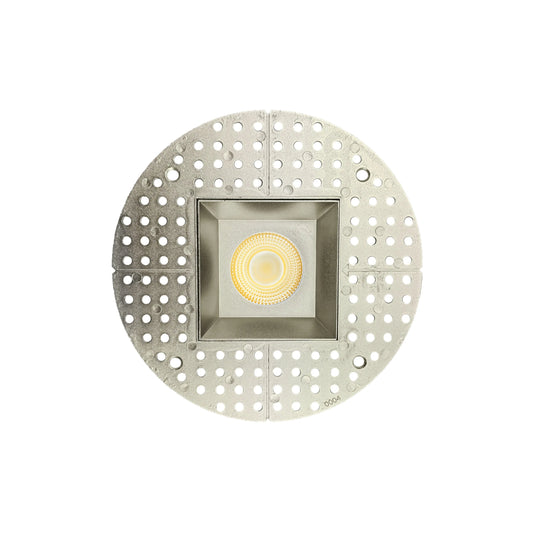 P-7146 3.5 inch Trimless Square Brushed Nickel HO 18-30W, 1700-2700 Lumens 5CCT Recessed Light