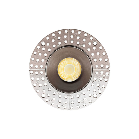 P-7147 3.5 inch Trimless Round Bronze HO 18-30W, 1700-2700 Lumens 5CCT Recessed Light