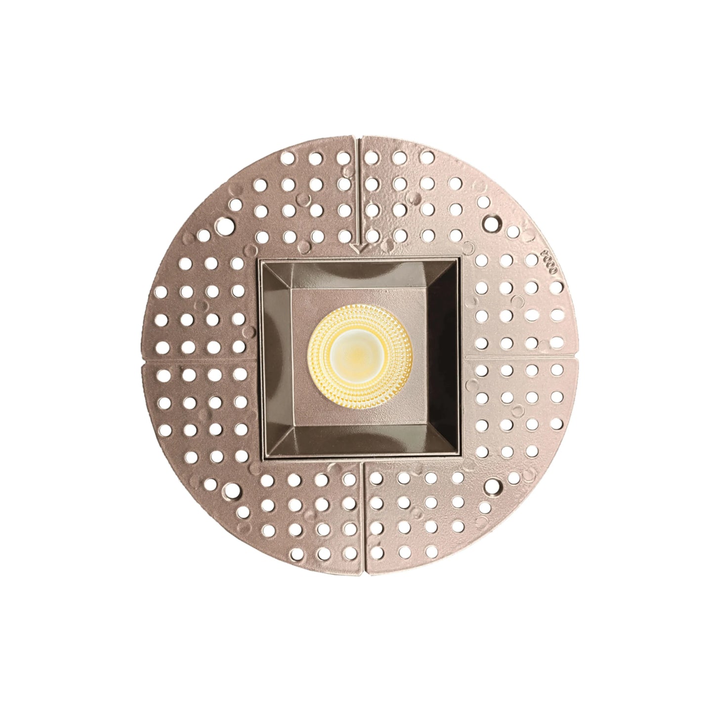P-7148 3.5 inch Trimless Square Bronze HO 18-30W, 1700-2700 Lumens 5CCT Recessed Light