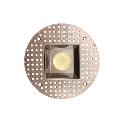 P-7148 3.5 inch Trimless Square Bronze HO 18-30W, 1700-2700 Lumens 5CCT Recessed Light