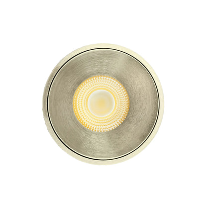 P-7155 3.5 Inch Millwork Trimless Round Brushed Nickel HO 18-30W, 1700-2700 Lumens 5CCT Recessed Light