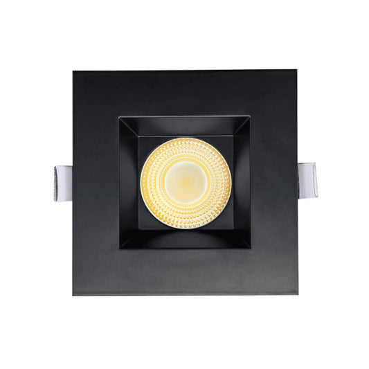 P-7160 3.5 Inch Square Black HO 18-30W, 1700-2700 Lumens 5CCT Recessed Light