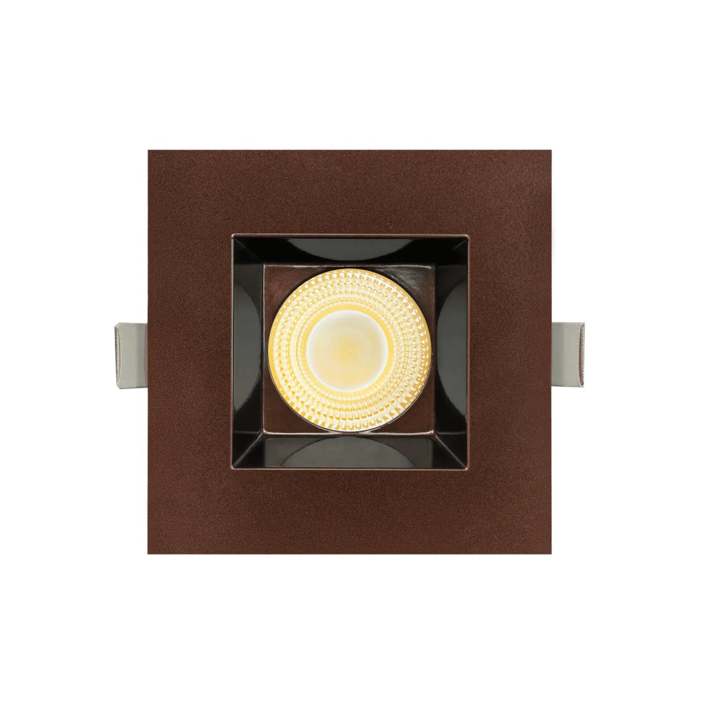 P-7164 3.5 Inch Square Bronze HO 18-30W, 1700-2700 Lumens 5CCT Recessed Light