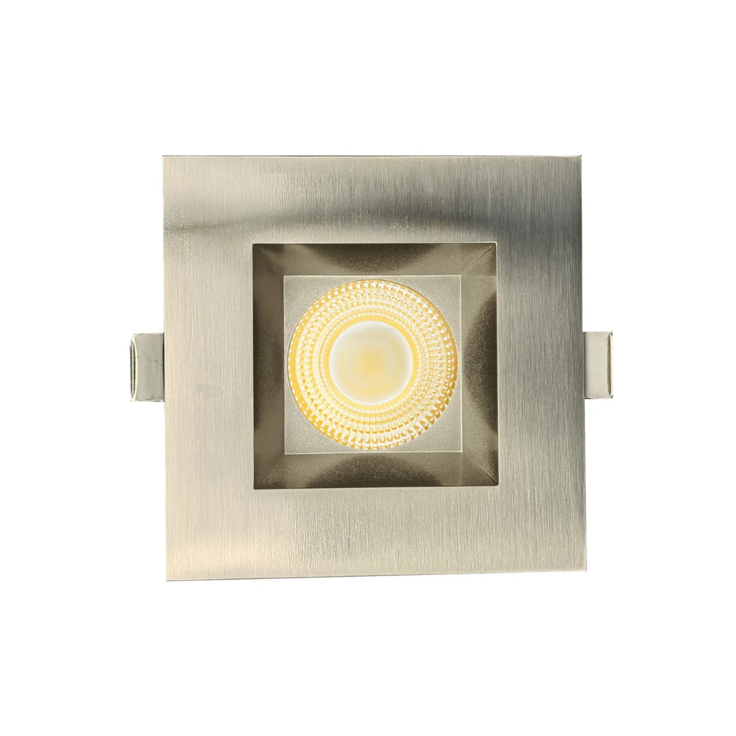 P-7166 3.5 Inch Square Brushed Nickel HO 18-30W, 1700-2700 Lumens 5CCT Recessed Light