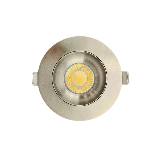 P-7180 3 Inch Round Brushed Nickel 9W, 850 Lumens 5CCT Gimbal Light