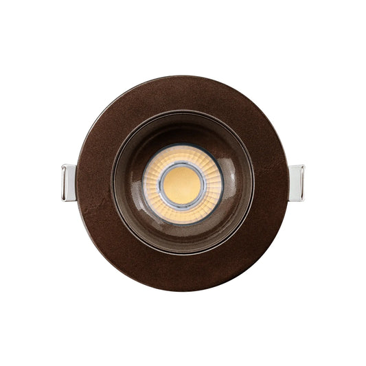 P-7183 3 Inch Round Bronze HO 15W, 1400 Lumens 5CCT Gimbal Light