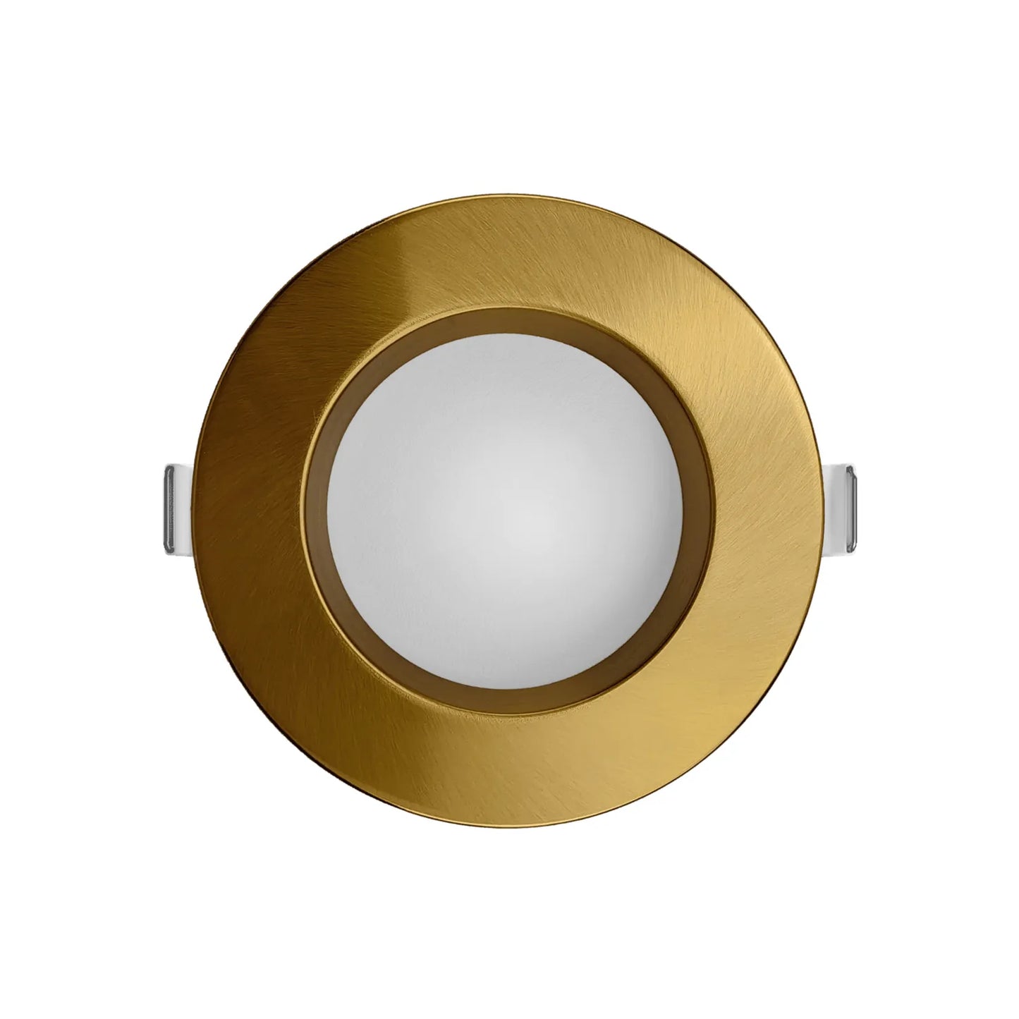 P-7209 4 Inch Round Brushed Brass 15W, 1400 Lumens, 5CCT Slim Light