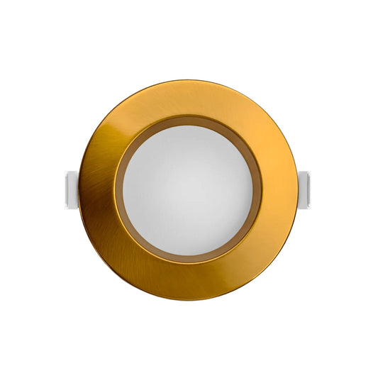P-7214 5 Inch Round Brushed Brass 23W, 1800 Lumens, 5CCT Slim Light