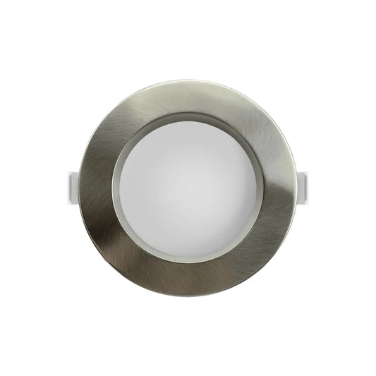 P-7218 6 Inch Round Brushed Nickel 10/18/28W, 950/1750/2700 Lumens, 5CCT Slim Light