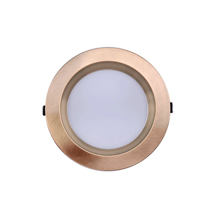 P-7225 8 Inch Round Brushed Copper 50/80W, 5000/8000 Lumens, 5CCT Slim Light