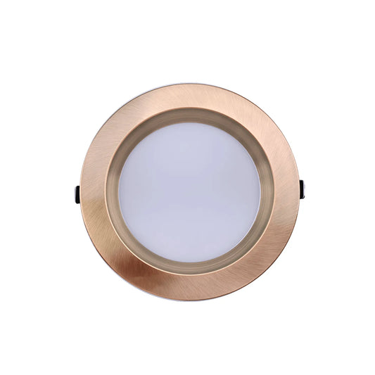 P-7225 8 Inch Round Brushed Copper 50/80W, 5000/8000 Lumens, 5CCT Slim Light