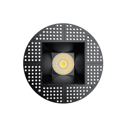 P-7236 5 Inch Trimless Square Black 23-50W, 2200-5000 Lumens, 5CCT Recessed Light