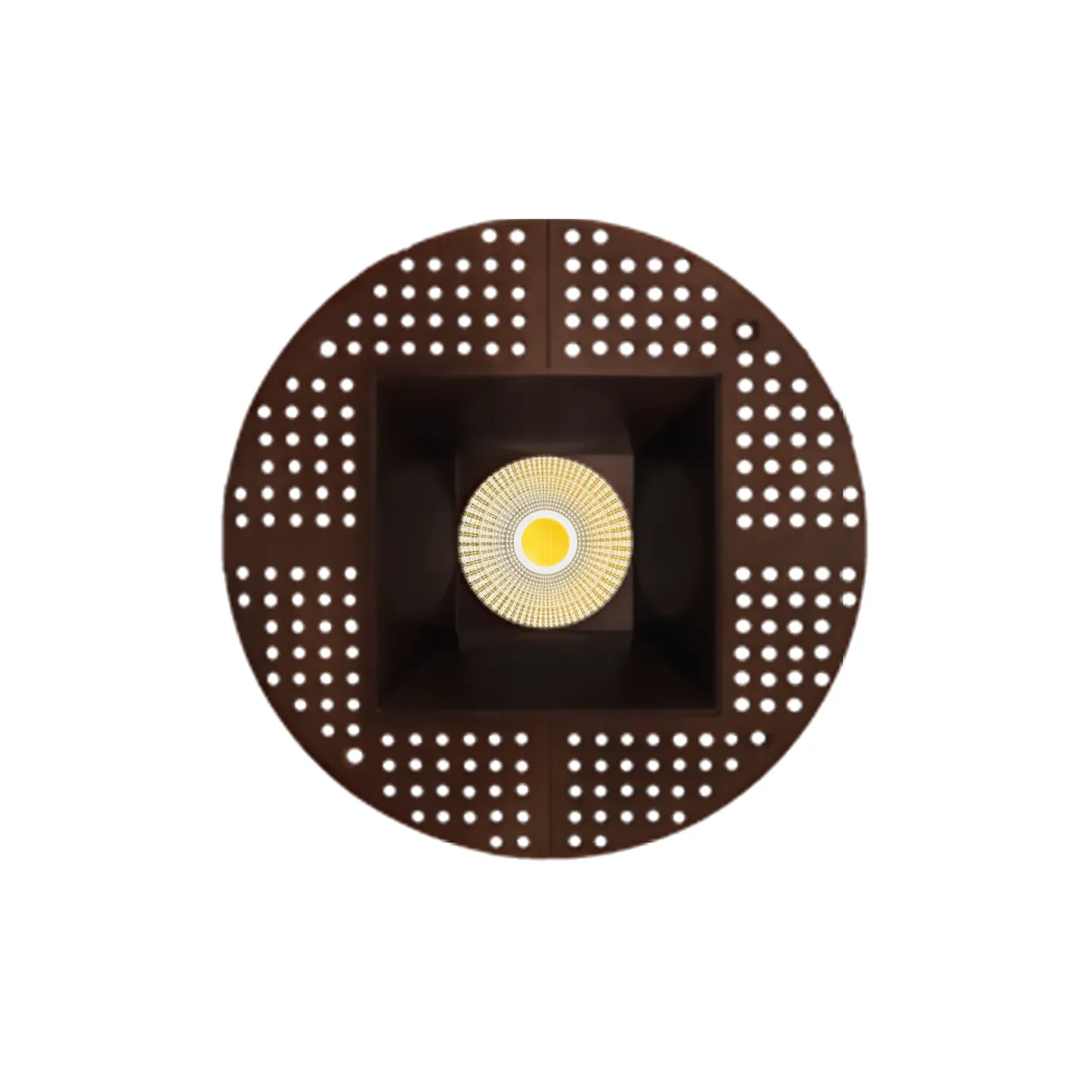 P-7237 5 Inch Trimless Square Bronze 23-50W, 2200-5000 Lumens, 5CCT Recessed Light