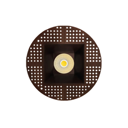 P-7237 5 Inch Trimless Square Bronze 23-50W, 2200-5000 Lumens, 5CCT Recessed Light