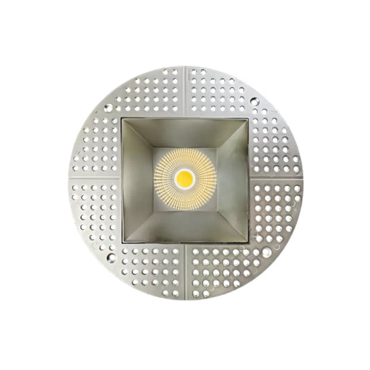 P-7238 5 Inch Trimless Square Brushed Nickel 23-50W, 2200-5000 Lumens, 5CCT Recessed Light