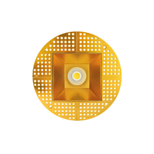 P-7239 5 Inch Trimless Square Brushed Brass 23-50W, 2200-5000 Lumens, 5CCT Recessed Light