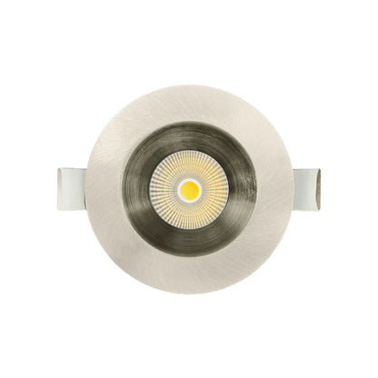 P-7244 5 Inch Round Brushed Nickel 23-50W, 2200-5000 Lumens, 5CCT Recessed Light