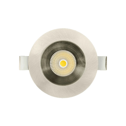 P-7244 5 Inch Round Brushed Nickel 23-50W, 2200-5000 Lumens, 5CCT Recessed Light