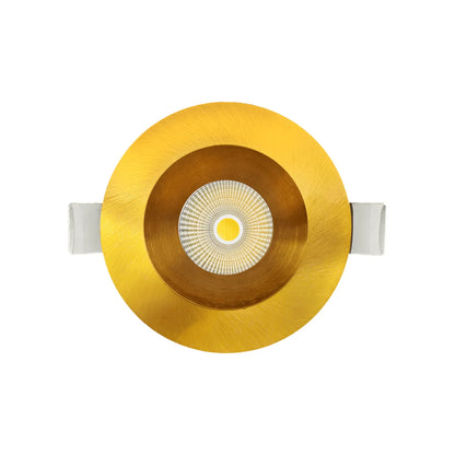 P-7245 5 Inch Round Brushed Brass 23-50W, 2200-5000 Lumens, 5CCT Recessed Light