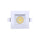 P-7248 5 Inch Square White 23-50W, 2200-5000 Lumens, 5CCT Recessed Light