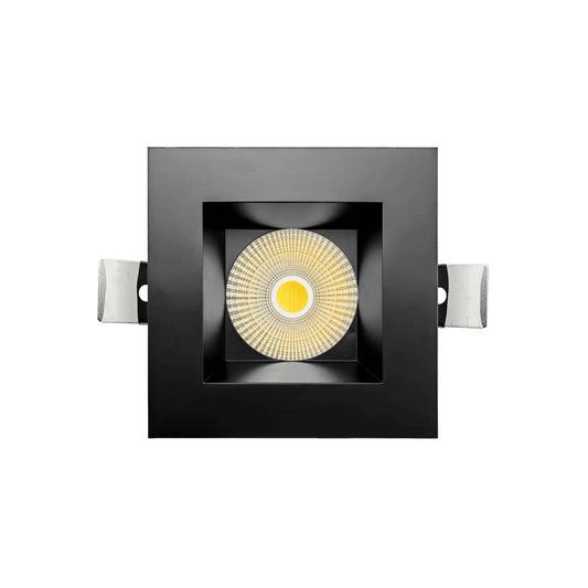 P-7249 5 Inch Square Black 23-50W, 2200-5000 Lumens, 5CCT Recessed Light