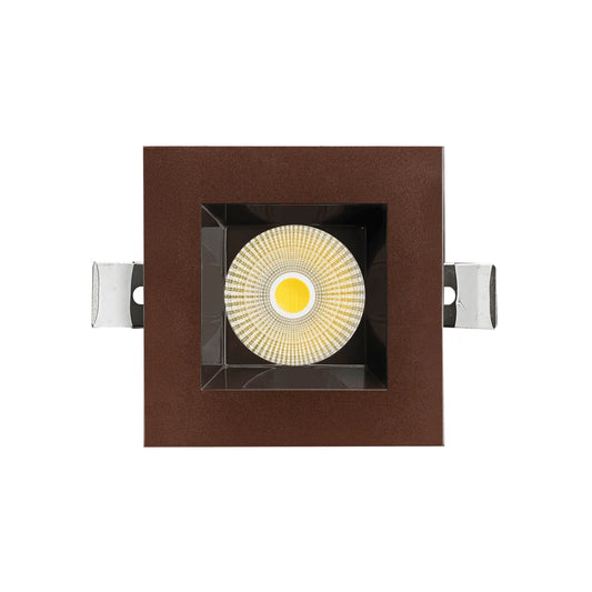 P-7251 5 Inch Square Bronze 23-50W, 2200-5000 Lumens, 5CCT Recessed Light