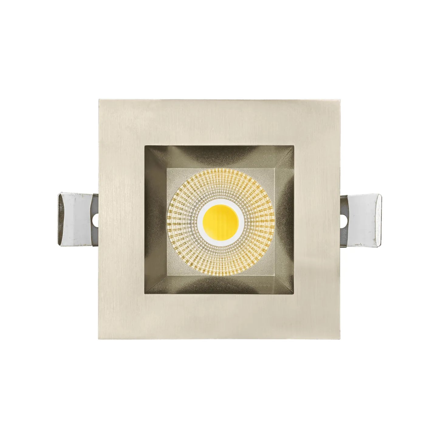 P-7252 5 Inch Square Brushed Nickel 23-50W, 2200-5000 Lumens, 5CCT Recessed Light