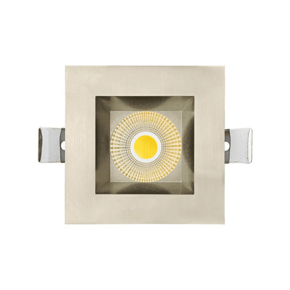 P-7252 5 Inch Square Brushed Nickel 23-50W, 2200-5000 Lumens, 5CCT Recessed Light