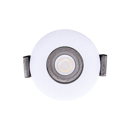 P-7256 2 Inch Single Head Round White 3W, 200 Lumens, 5CCT Recessed Light