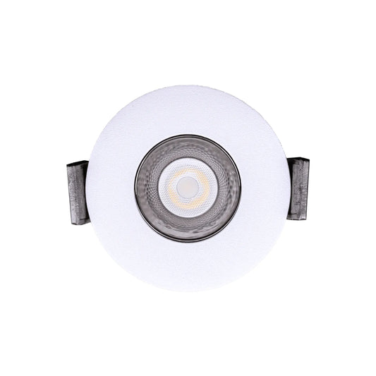 P-7256 2 Inch Single Head Round White 3W, 200 Lumens, 5CCT Recessed Light