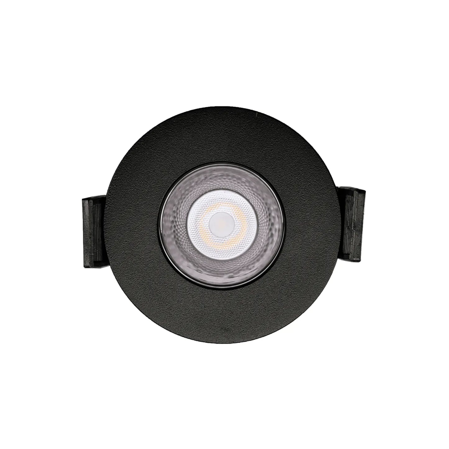 P-7257 2 Inch Single Head Round Black 3W, 200 Lumens, 5CCT Recessed Light