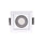 P-7258 2 Inch Single Head Square White 3W, 200 Lumens, 5CCT Recessed Light