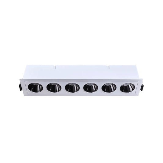 P-7260 2 Inch 6 Head White Finish, 18W, 1200 Lumens, 5CCT Recessed Light
