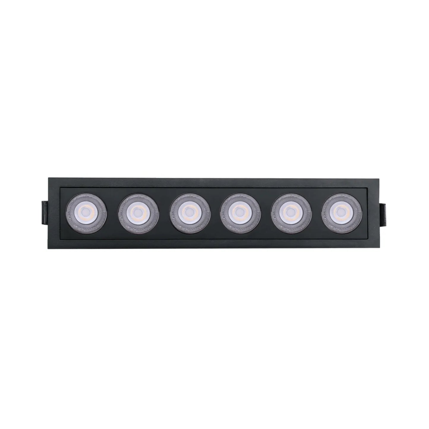 P-7263 2 Inch 6 Head Black Finish, 18W, 1200 Lumens, 5CCT Recessed Light