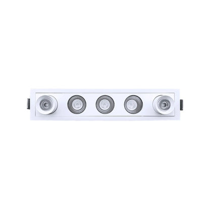 P-7265 2 Inch 5 Head Retractable White Finish, 15W, 1000 Lumens, 5CCT Recessed Light