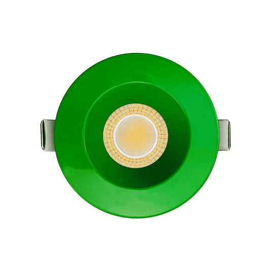 P-7287 3 Inch Round Green Finish HO, 24W, 2100 Lumens, Non-IC, 5CCT Recessed Light