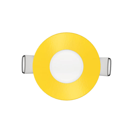 P-7292 2 Inch Round Yellow Finish, 5W, 300 Lumens, 5CCT Slim Light