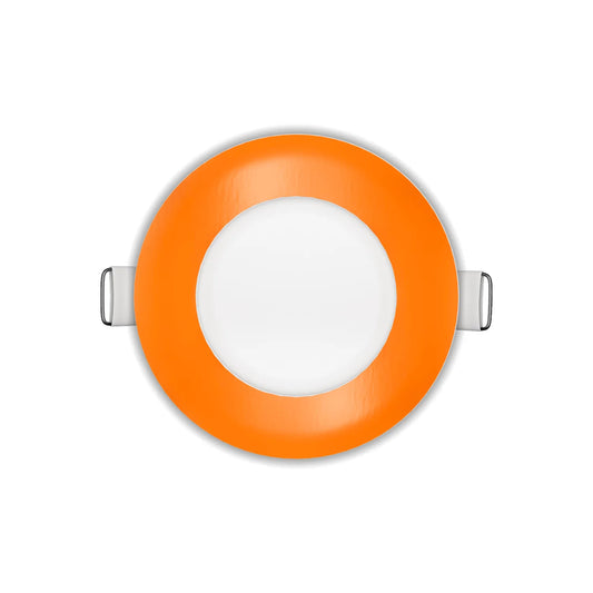 P-7297 3 Inch Round Orange Finish, 8W, 600 Lumens, 5CCT Slim Light