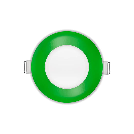 P-7299 3 Inch Round Green Finish, 8W, 600 Lumens, 5CCT Slim Light