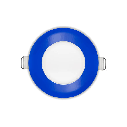 P-7300 3 Inch Round Blue Finish, 8W, 600 Lumens, 5CCT Slim Light