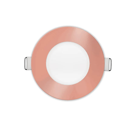 P-7301 3 Inch Round Rose Blush Finish, 8W, 600 Lumens, 5CCT Slim Light