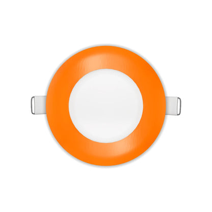 P-7303 4 Inch Round Orange Finish, 12W, 1000 Lumens, 5CCT Slim Light