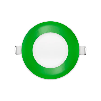 P-7305 4 Inch Round Green Finish, 12W, 1000 Lumens, 5CCT Slim Light