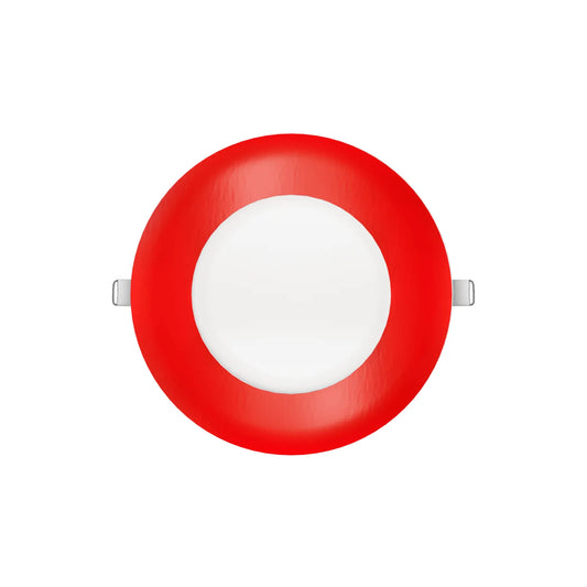 P-7308 5 Inch Round Red Finish, 15W, 1350 Lumens, 5CCT Slim Light