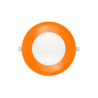 P-7309 5 Inch Round Orange Finish, 15W, 1350 Lumens, 5CCT Slim Light