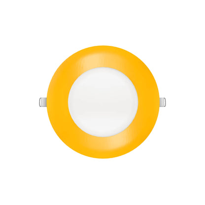 P-7310 5 Inch Round Yellow Finish, 15W, 1350 Lumens, 5CCT Slim Light