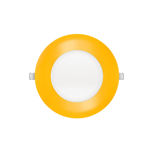 P-7310 5 Inch Round Yellow Finish, 15W, 1350 Lumens, 5CCT Slim Light