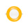 P-7310 5 Inch Round Yellow Finish, 15W, 1350 Lumens, 5CCT Slim Light